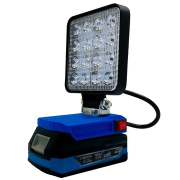 НАБОР РАБОЧИХ ЛАМП DEDRA 18 В + НАБОР ПЕРЕХОДНИКОВ ДЛЯ РОЗЕТОК