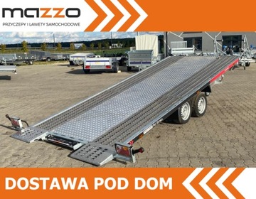 LAWETA PRZYCZEPA LORRIES DOSTAWA 5x2,1M UCHYLNA GRAWIT. DMC3500KG LAMPY LED