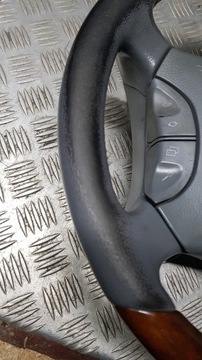 MERCEDES W220 VOLANT KOŽENÁ KŮŽE DŘEVĚNÁ
