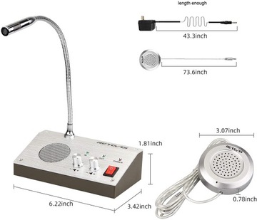 Оконная рация Retevis RT9908 (1 шт, серебристый)