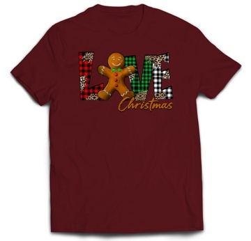РОЖДЕСТВЕНСКАЯ ФУТБОЛКА LOVE CHRISTMAS COOKIE S