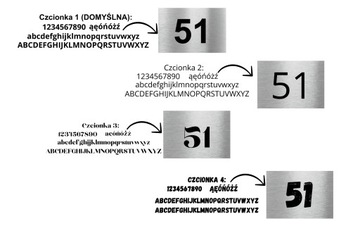 NUMER NA DOM Tabliczka adresowa | 30x20cm | Zestaw Montażowy Personalizacja