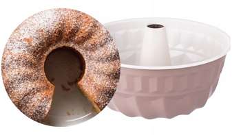 FORMA BLACHA DO PIECZENIA BABKI Z TULEJĄ 22CM SNB