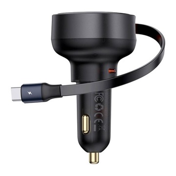 Автомобильное зарядное устройство Baseus Enjoyment Pro USB-C (гнездо) / USB-C (штекер)