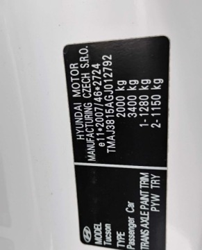 Hyundai Tucson III 2015 Hyundai Tucson 2015r, 1.7 CRDI. Uszkodzony przod. 1.7 Diesel 117KM, zdjęcie 21