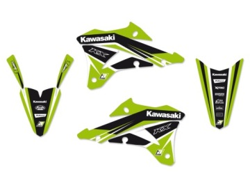 KOMPLET NAKLEJEK (OKLEIN) KAWASAKI KX 85 '19-'23, DREAM 4 KOLOR ZIELONY/ CZ