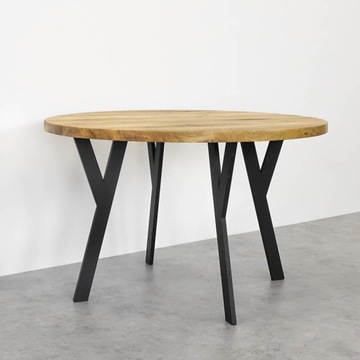 Металлическая ножка промышленного стола-чердака Y-образного типа, черная