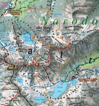 ПОЛЬСКИЕ И СЛОВАЦКИЕ ТАТРАЫ МАСШТАБ 1:50 000 ЛАМИНИРОВАННАЯ ТУРИСТИЧЕСКАЯ КАРТА 2024 ГОДА КОМПАС