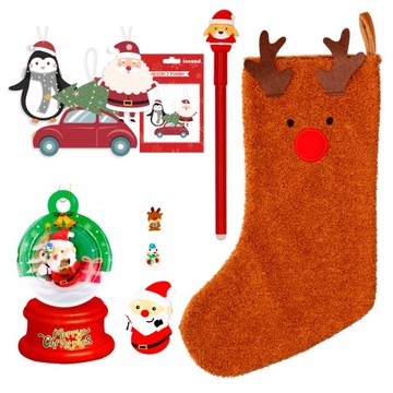 Комплект рождественской подарочной упаковки ко Дню Святого Николая, школе, детскому саду