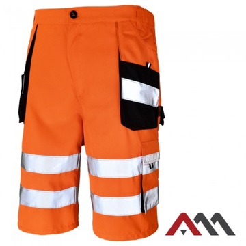 Spodenki krótkie Orange Flash ostrzegawcze r. 60
