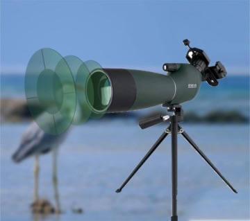Телескоп Монокулярный прицел ZOOM 25-75x 70 мм BAK-4 FMC IP65 Магниевый сплав