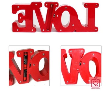 БУКВЫ СВЕТОДИОДНЫЕ БУКВЫ СВЕТЯЩИЕСЯ БЕЛЫЕ ЛЮБОВЬ 3D 10,5 СМ