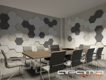 Panel akustyczny wygłuszający gąbka HEKSAGON 2cm