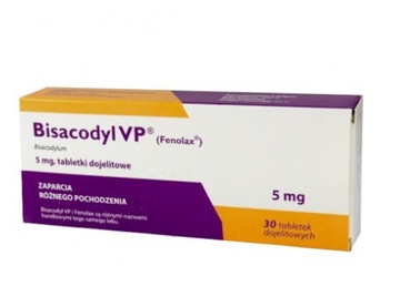 Bisacodyl Lek zaparcia przeczyszczanie 5mg 30 tabl