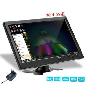 10,1-ДЮЙМОВЫЙ HD LED МОНИТОР АВТОМОБИЛЬНЫЙ КОМПЬЮТЕРНЫЙ МОНИТОР HDMI/VGA/BNC/AV/DE