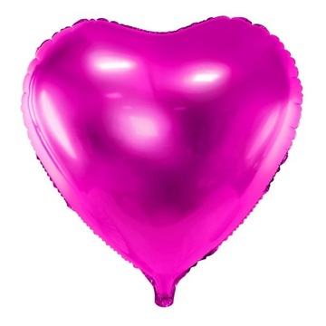 Balon foliowy SERCE różowy 45 cm na HEL na walentynki urodziny panieński