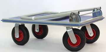 Тележка-платформа с надувными колесами, 300 кг.