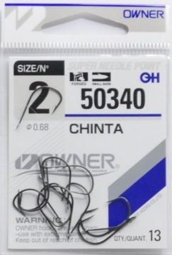 Nr 2 Haczyki 50340 OWNER CHINTA HACZYK CZARNY