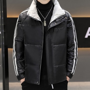 Winter Down Jacket Men Gradient Puffer Jackets Coa