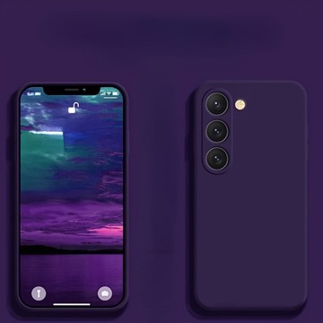 Квадратный жидкий силиконовый чехол для телефона Samsung Galaxy S22 S23 S