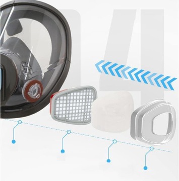 ПОЛНОЛИЦЕВАЯ МАСКА, МНОГОРАЗОВАЯ ПОЛНОЛИЦЕВАЯ ДЫХАТЕЛЬНАЯ МАСКА