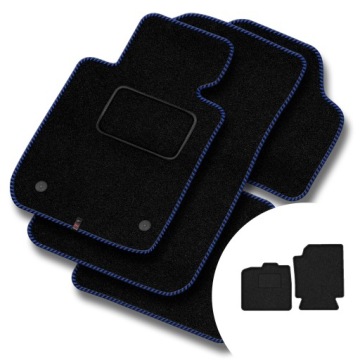 Velurové koberce Streak pro Smart Fortwo II 2007-2014