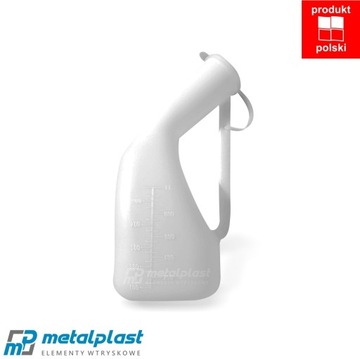 KACZKA SANITARNA MĘSKA 1000 ML NA MOCZ Z POKRYWKĄ
