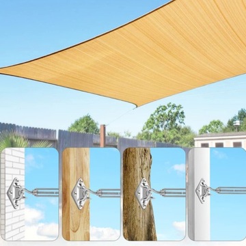 ZESTAW OSPRZĘTU DO MONTAŻU ŻAGLI PRZECIWSŁONECZNYCH STAL NIERDZEWNA