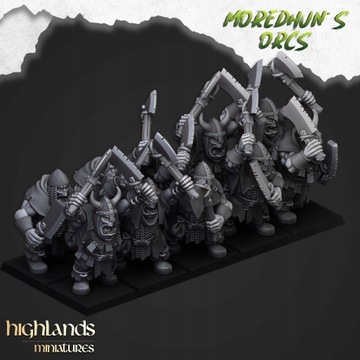 Orc Warriors with hand weapons x20 CMD - Minifaktura