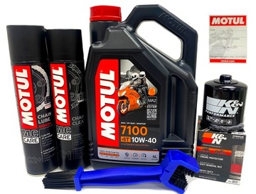 Olej MOTUL 7100 MA2 C2+ smar C1 szczotka łańcucha