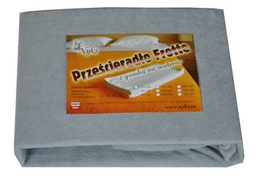 Prześcieradło 80x160 frotte z gumką 01
