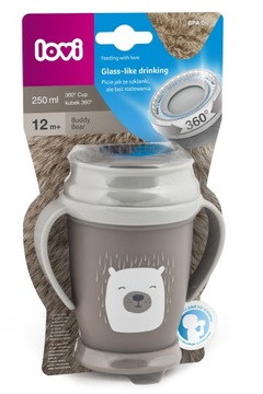 Lovi Buddy Bear 360° kubek dla dzieci 12m+ 250 ml