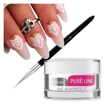 SILCARE Żel do zdobień SUGAR EFFECT Biały + GRATIS