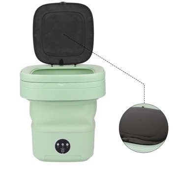 СКЛАДНАЯ МИНИ ПОРТАТИВНАЯ СТИРАЛЬНАЯ МАШИНА АВТОМАТИЧЕСКАЯ ДЛЯ ТУРИСТИЧЕСКИХ ПУТЕШЕСТВИЙ 11Л