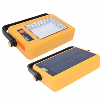 LAMPA LED SOLARNA WARSZTATOWA Z UCHWYTEM MOCNA