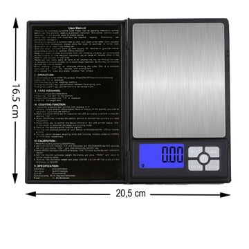 WAGA JUBILERSKA ELEKTRONICZNA 0,01 500g WAGI LCD