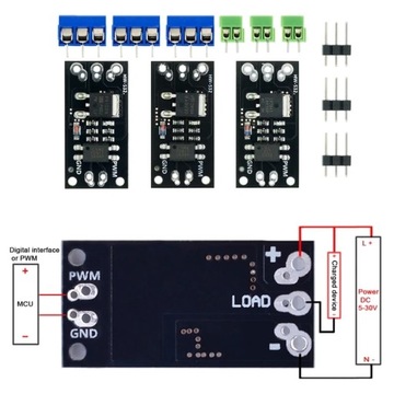 Модуль контроллера ШИМ - HW -532 - 50A 5-40VDC - MOSFET