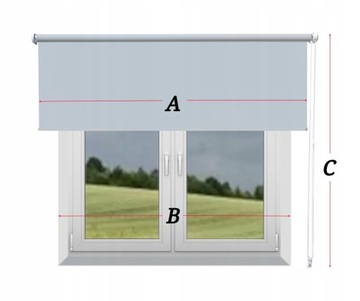 ROLETA ŚCIENNA fi 25mm TERMICZNA 100% ZACIEMNIAJĄCA 180x160