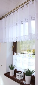 Ревность Гипюровые Подтяжки Шторы для кухни 300/90