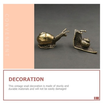 MOSIĘŻNY ŚLIMAK DEKORACYJNY BIŻUTERIA RETRO