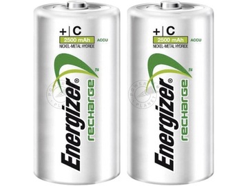 2x Ni-Mh аккумуляторы Energizer 2500 мАч C R14