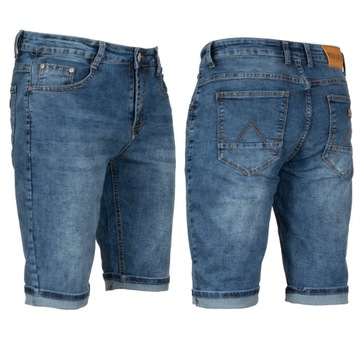 Krótkie spodnie męskie W:40 106 CM spodenki jeans