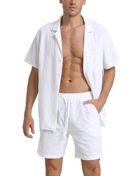 ШОРТЫ МУЖСКИЕ ЛЬНЯНЫЕ, КОМПЛЕКТ БЕЛЬЯ