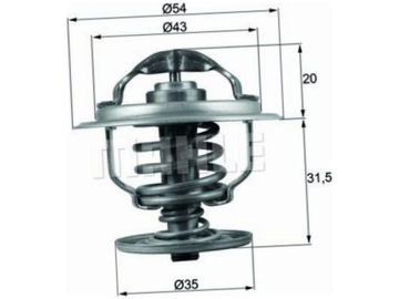 BEHR TERMOSTAT TEKUTINY CHLADÍCÍ (87-C) AUDI A2 A3 A4 A6 FORD GALAXY