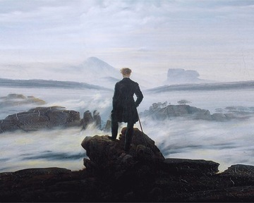 Rep Caspar D Friedrich Wędrowiec II 120x100 obraz