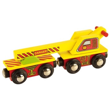 veligo BJT416 WAGON Z MOCNYM DŹWIGIEM Kolejka drewniana