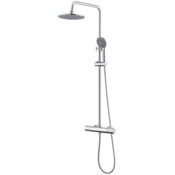 ZESTAW PRYSZNICOWY TERMOSTAT Z DESZCZOWNICĄ, REGULOWANA WYSOKOŚĆ 84-121CM