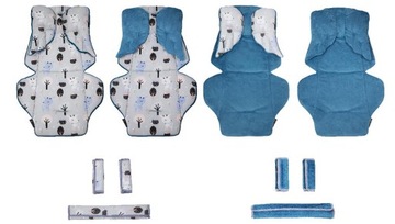 ZESTAW WKŁADKA DO SPACERÓWKI Z PODUSZKĄ S RZ