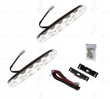 ŚWIATŁA DZIENNE DRL OŚWIETLENIE DROGOWE 6 LED