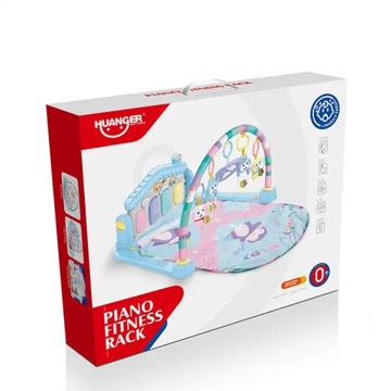 MATA EDUKACYJNA INTERAKTYWNA DUŻA XL NIEBIESKI DOMEK + PIANINKO